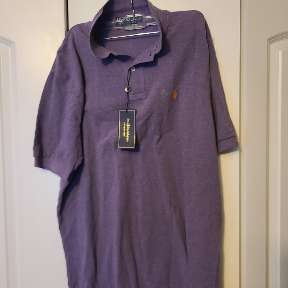 NEW POLO RALPH LAUREN MEN'S LARGE MESH POLO LAVENDER